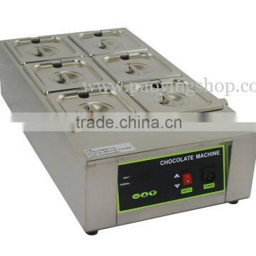 12kg Commercial Use 110v 220v Electric Digital Chocolate Boiler with 6 Melting Pot