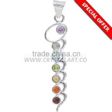 CHAKRA WAVE 925 SILVER PENDANT