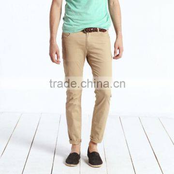 wholesale latest style customized cotton chino slim cheap men pants