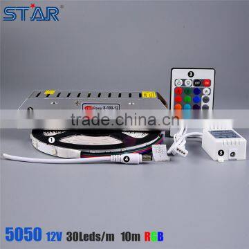 150leds 30leds/m 7.2w 24V IP68 waterproof rgb led strip 5050