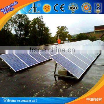 Great ! Aluminum frame for solar panel , ( custom aluminum extrusion 6063-t5 grade alloy ) decoration aluminium profile