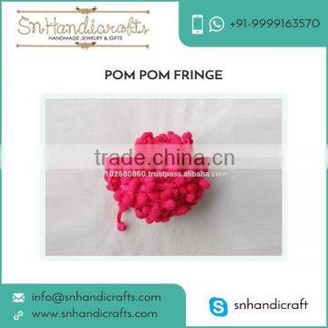 Superior Grade Pom Pom Fringe from Reputed Market Supplier at Wholesale Price
