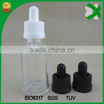 glass bottle with child proof cap dropper pipette