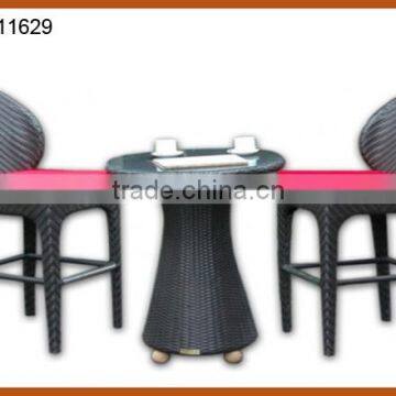 1 Table 2 Chair Rattan Bar Set