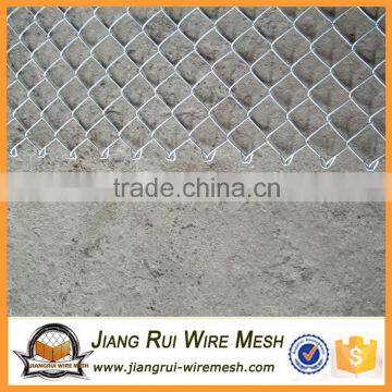 PVC coated galvanized chain link fence for baseball field