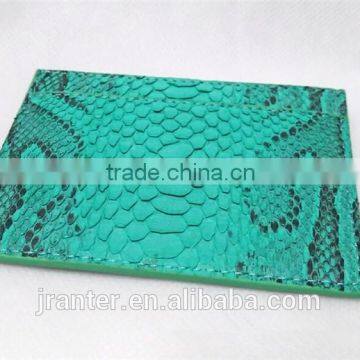 High quality Handmade Card Case Python Leather Card Holder