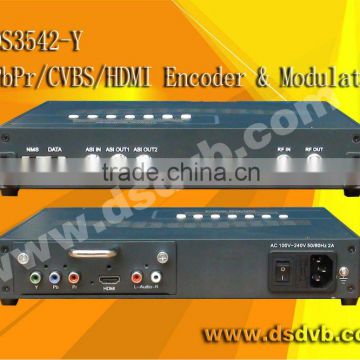 HDMI +CVBS +Ypbpr to DVB-T encoder modulator