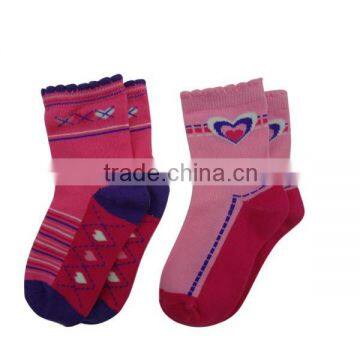 GSB-42 Bulk Colorful 100% Organic Cotton Baby Girl Tube Baby Socks