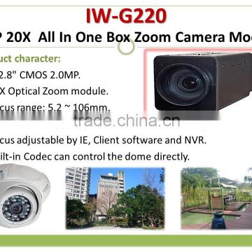 IW-G220 20X Optical Zoom IP All In One Camera Module