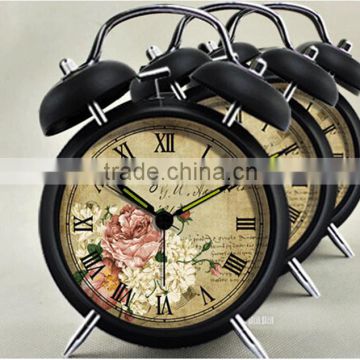 Mini pretty plastic table alarm clock for promotion