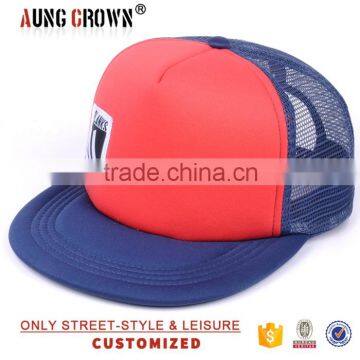 100% Cotton Mesh Cap/cool Trucker Caps/flat Brim Trucker Caps