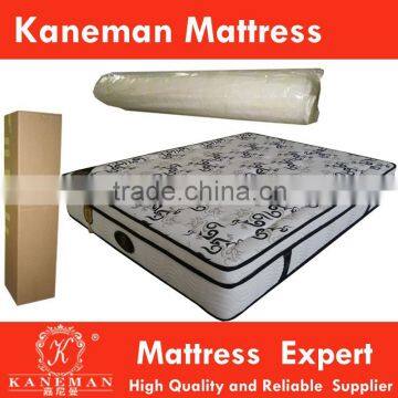 China wholesale King size sleep well diamond level euro top pocket spring mattress rolled in box