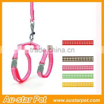 Grid Markings Factory Price Nylon Cat Pet Harness / Leashes photo-4