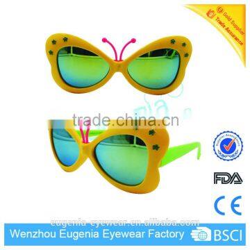 2016 Most popular special design butterfly shape kids sunglasses