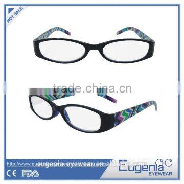 top quality new style colorful flower printed reading glasses