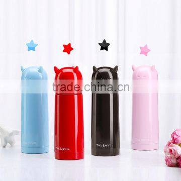 Valueder OEM double wall 350ml thermal stainless steel water bottle with screw on loop cap