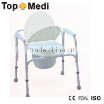 Rehabilitation Therapy Supplies TOPMEDI TCM810 Goode Quality Medical Commode Chair for Patient