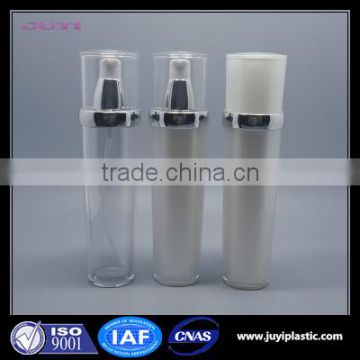 Best selling ISO9001 Acrylic Eco friendly gold/ white color plastic cosmetic bottle packaging transparency 60ml 100ml