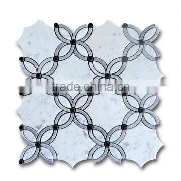 Carrera Marble polished marble waterjet floor wall tile