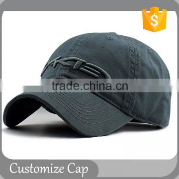 6 Panels Baseball Cap Embroidery Design Cotton Cap Packging