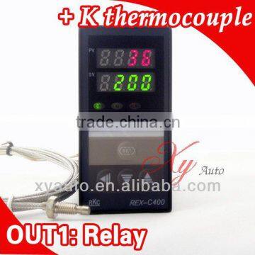 Dual Digital PID Temperature Controller with thermocouple K, Relay Output