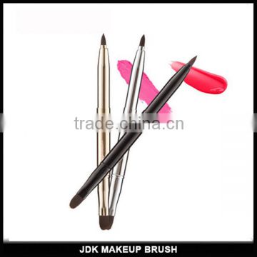 Double End Retractable Lip Brush,Makeup Lip Brush with Lid