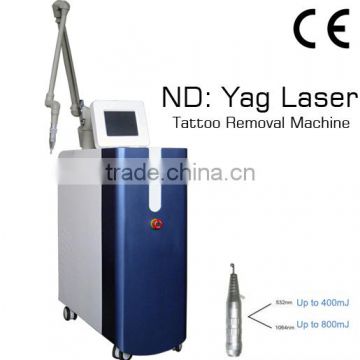 pico second 1064nm 532nm Q switch nd yag laser pulsed dye laser for tattoo removal