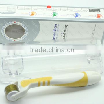 Four different colors skin care/scar removal LED photon derma roller/mirco needle roller -L001