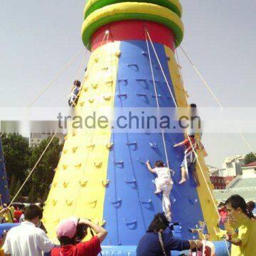 Inflatable PVC rock climbing wall for kids adventure