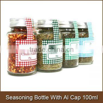 Spice and Seasoning Bottle With Aluminum Cap 100ml