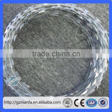 BTO-22 Hot galvanized concertina razor barbed wire(Guangzhou Factory)