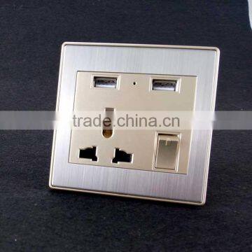 Newest smart usb wall socket China manufacture wall switch and socket