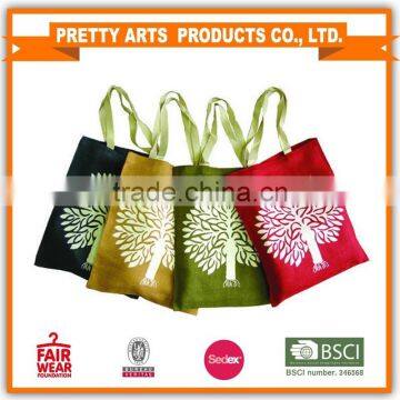 Sedex,BSCI audit 2017 promotional high quality hand made jute burlap wine bottle bag new arrive