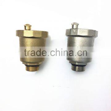 Nickel plated or brass air vent valve