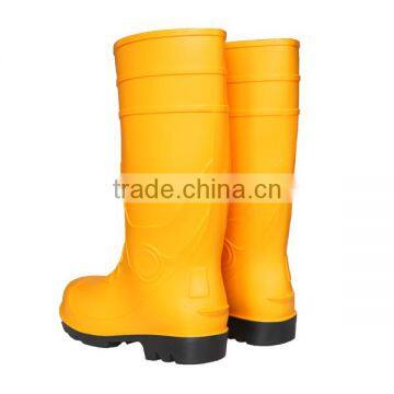EN 20345 2004 S4 Yellow PVC Safety Boots photo-3