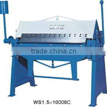 metal sheet folding machine with cutting device