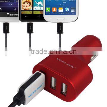 for iphone 6 6s,Samsung,LG,Blackberry use travel charger,3 port USB Quick Charge 2.0 car Charger,black/gold/red