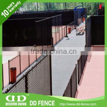 Fine Chain Link Fence / Black Pvc Coated