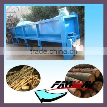 China professional two rollers wood debarking machine price