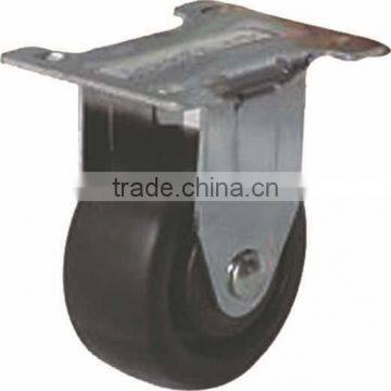 3" inch Fixed Plate Rubber Caster ,caster.rigid rubber caster