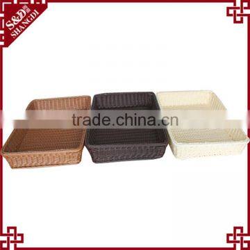 Supermarket plastic rattan woven banneton proofing basket under shelf