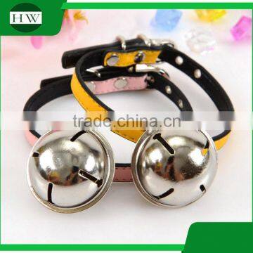 Adjustable PU Leather Buckle Nylon Dog Collar With Free Sample