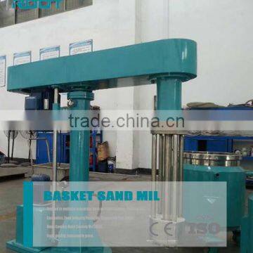 20HP batch production basket mill for printing ink with hydraulic power pack