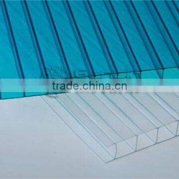 UV Protected Polycarbonate Double Layer Hollow Sheets Blue