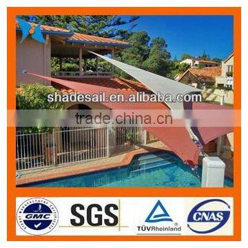 High density HDPE virgin beige color sun triangle shade sail
