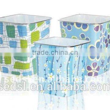 Color Printed Trash Can,Waste Bin Without Lid photo-3