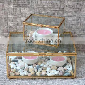 Presentation Box Single Small/ Photo Box /Christmas Candy Storage Containers Rectangular Clear Glass Box photo-2