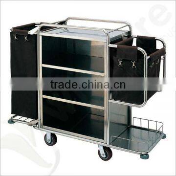 hotel Laundry cart with cleaning tool store,Laundry basket on wheels