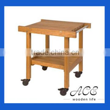 High Quality Solid Wooden Table with Wheel