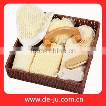 High Quality Bath Items Square Wicker Bath Set